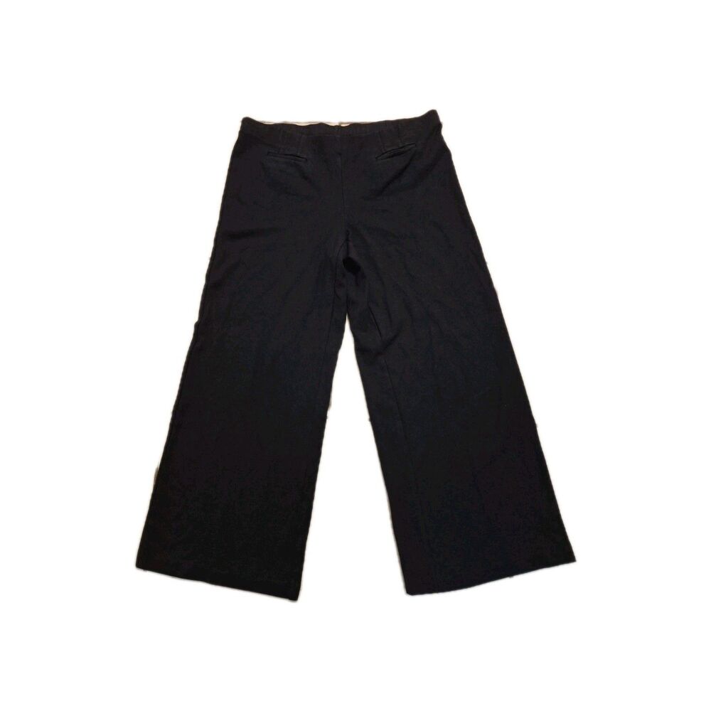 J. Jill M Pointe Pull On Pant Elastic Waist Wide Leg Stretchy Minimalist Office